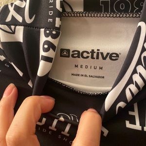 Active logo crop turtle neck